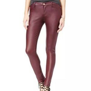 Celebrity Pink NWT Faux Leather Red Skinny Jeans 3